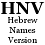 Hebrew Names Version
